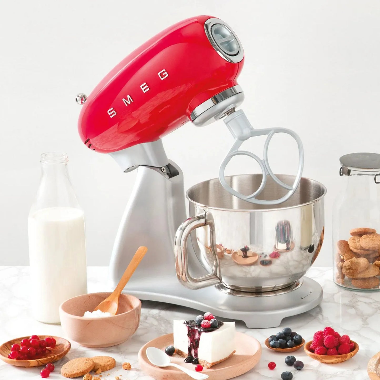 SMEG Batidora Smeg Stand Mixer Rojo