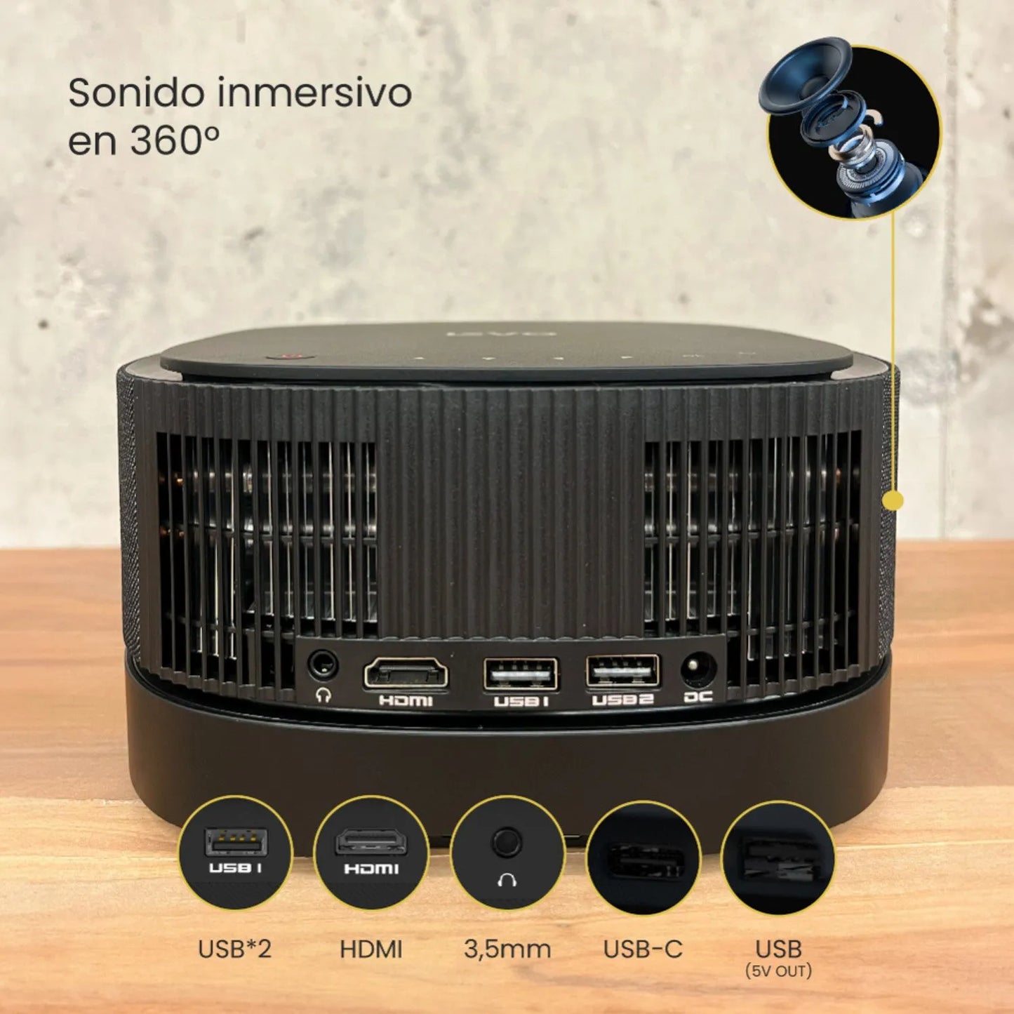 LEVO I Proyector Smart Inalámbrico Lumix