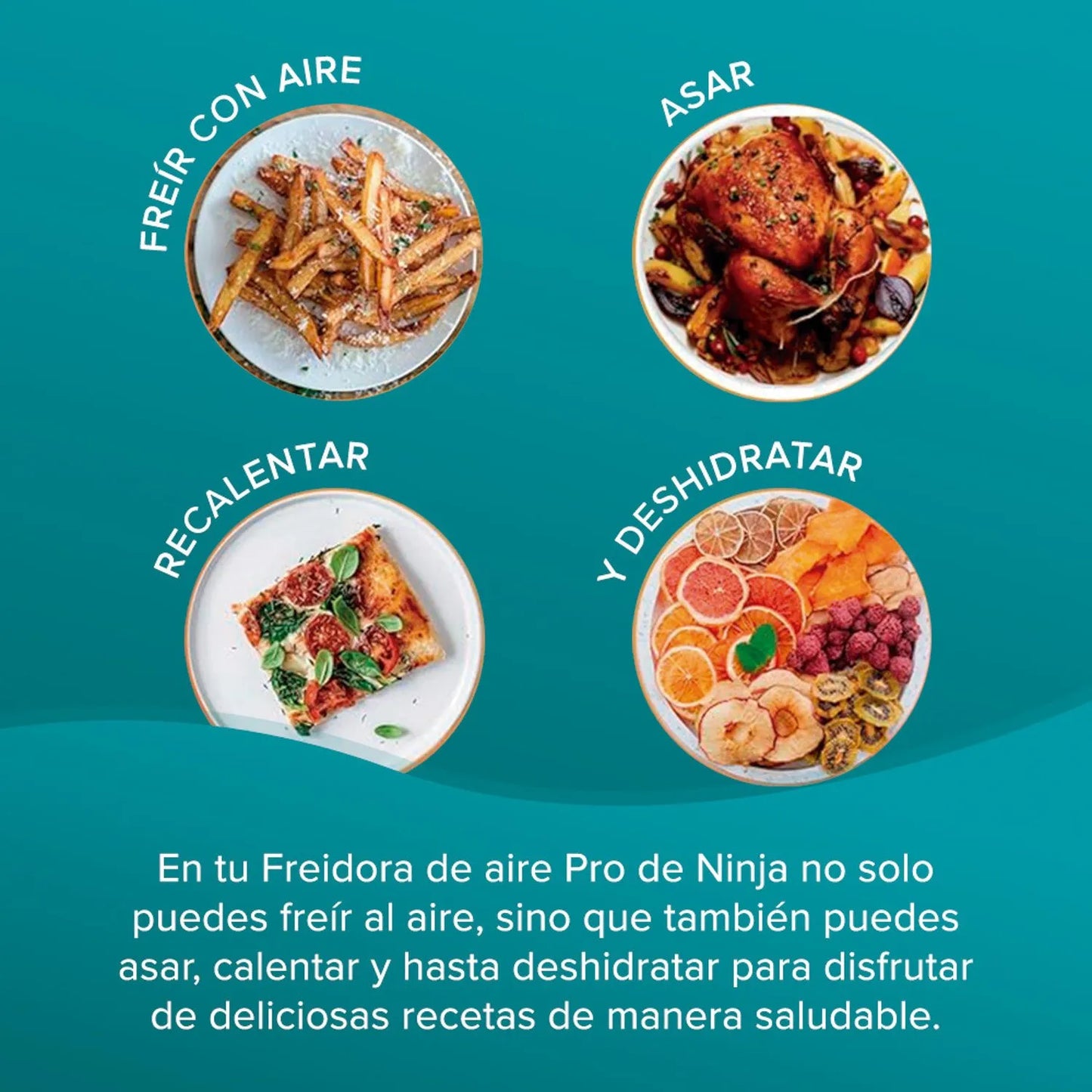 NINJA Freidora de Aire Ninja Pro 4 En 1 De 4.7 Litros AF140EU