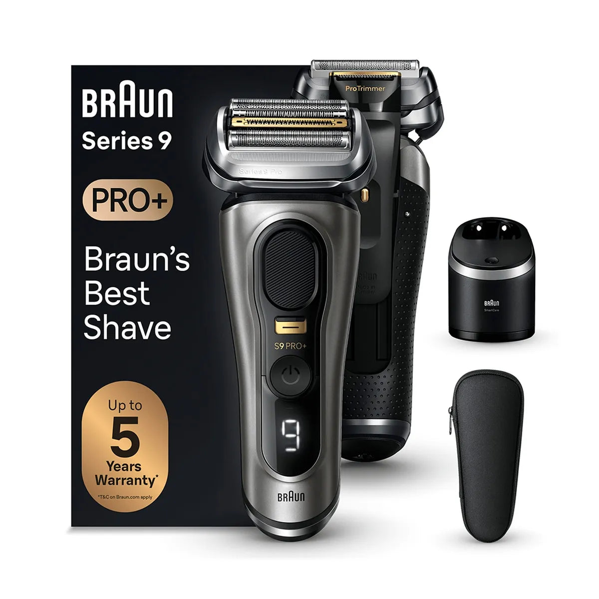 BRAUN I Maquina de Afeitar Shaver Serie 9 Pro+ 5793 Gris Seco y húmedo