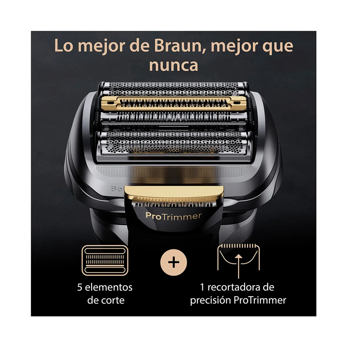 BRAUN I Maquina de Afeitar Shaver Serie 9 Pro+ 5793 Gris Seco y húmedo