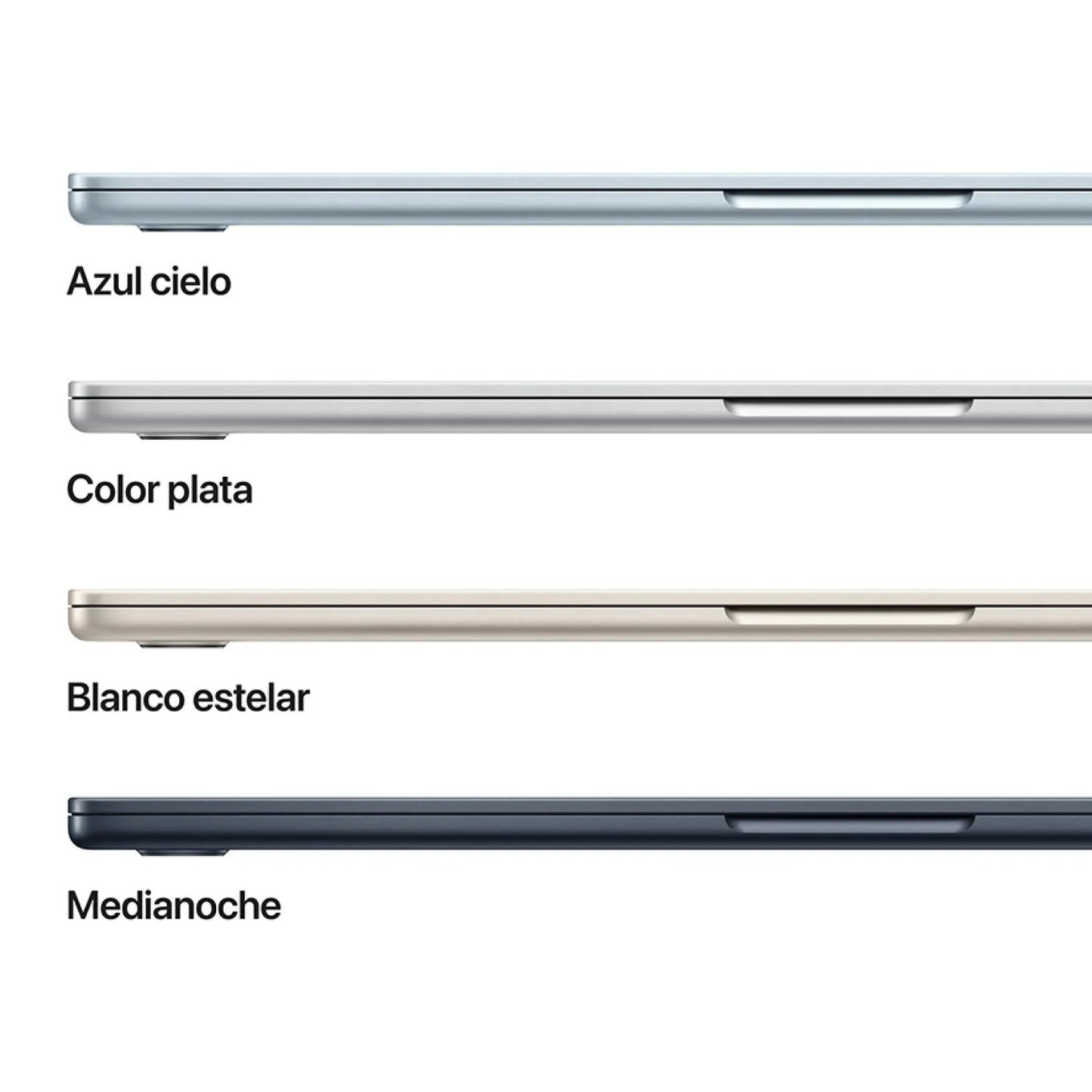 MacBook Air 15"(M4 (10n CPU ,10n GPU), 24GB RAM, 512GB SSD)-Color Plata